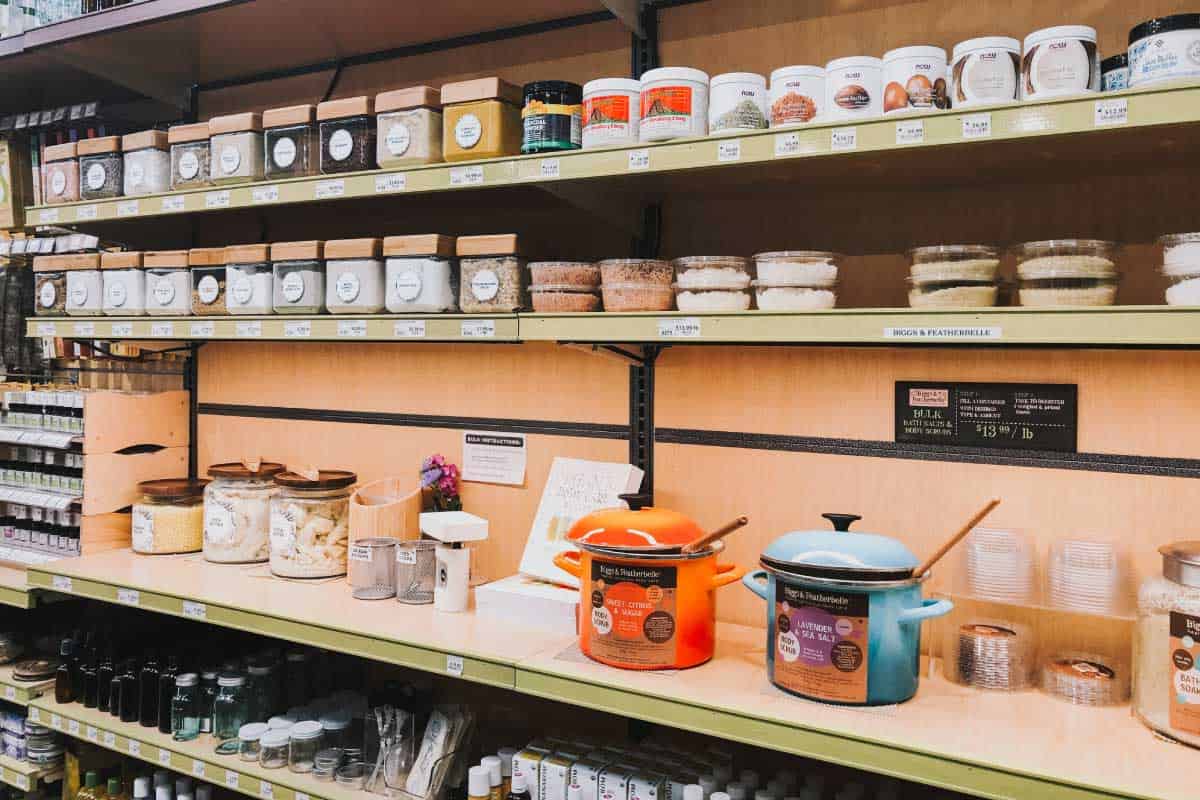 Photo of MOM's DIY boy care section which includes bath salts, clays, etc.